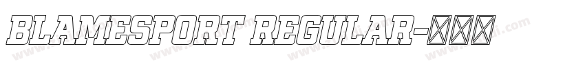 BlameSport Regular字体转换 BlameSport Regular字体转换